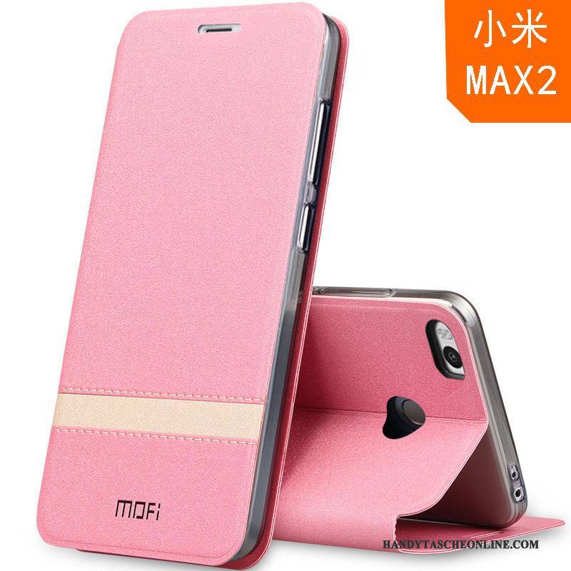 Hülle Mi Max 2 Silikon Dunkelblau Anti-sturz, Case Mi Max 2 Lederhülle Mini Schlafsaal