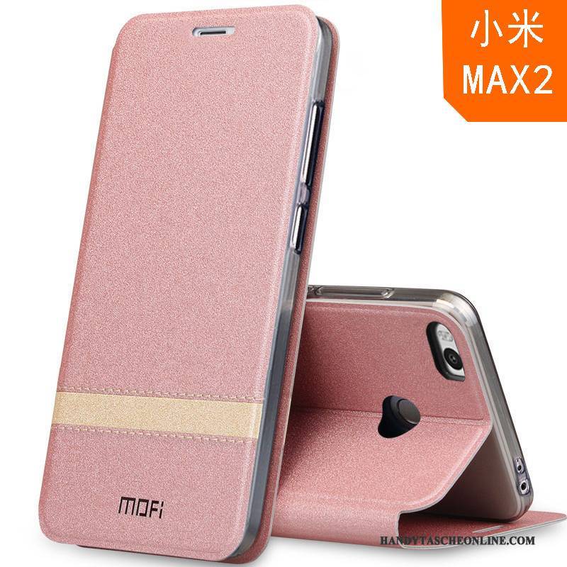 Hülle Mi Max 2 Silikon Dunkelblau Anti-sturz, Case Mi Max 2 Lederhülle Mini Schlafsaal