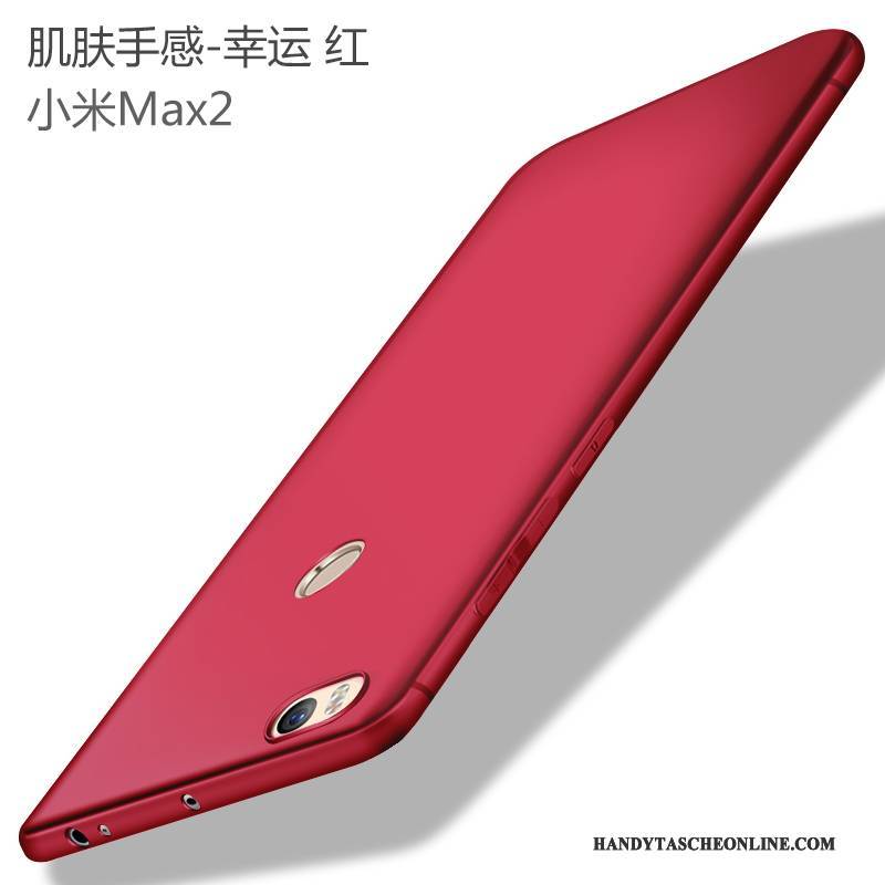 Hülle Mi Max 2 Silikon Rot Mini, Case Mi Max 2 Weiche Anti-sturz Blau