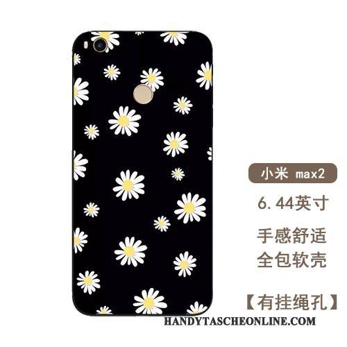 Hülle Mi Max 2 Taschen Blumen Anti-sturz, Case Mi Max 2 Weiche Hängende Verzierungen Kunst