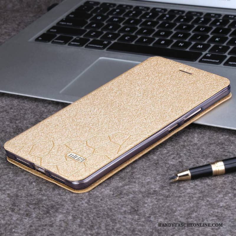 Hülle Mi Max 2 Taschen Handyhüllen Mini, Case Mi Max 2 Folio Gold Anti-sturz