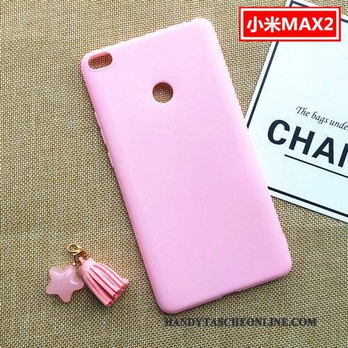 Hülle Mi Max 2 Taschen Handyhüllen Nubuck, Case Mi Max 2 Schutz Rosa Anti-sturz