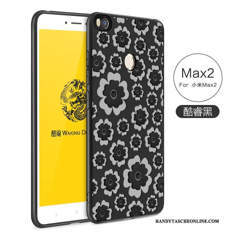 Hülle Mi Max 2 Weiche Einfarbig Mini, Case Mi Max 2 Prägung Handyhüllen Einfach