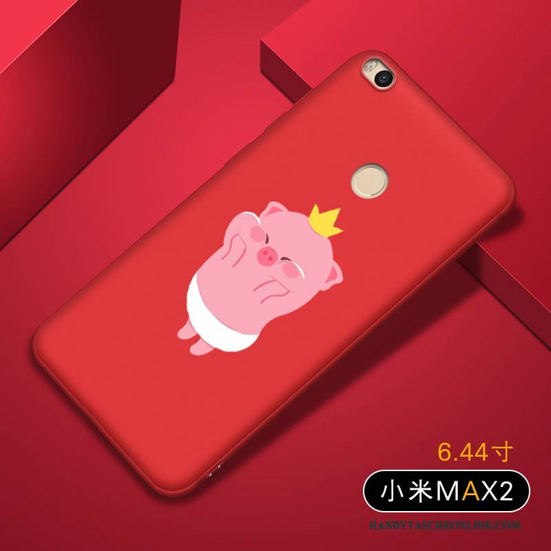 Hülle Mi Max 2 Weiche Rot Persönlichkeit, Case Mi Max 2 Taschen Handyhüllen Mini