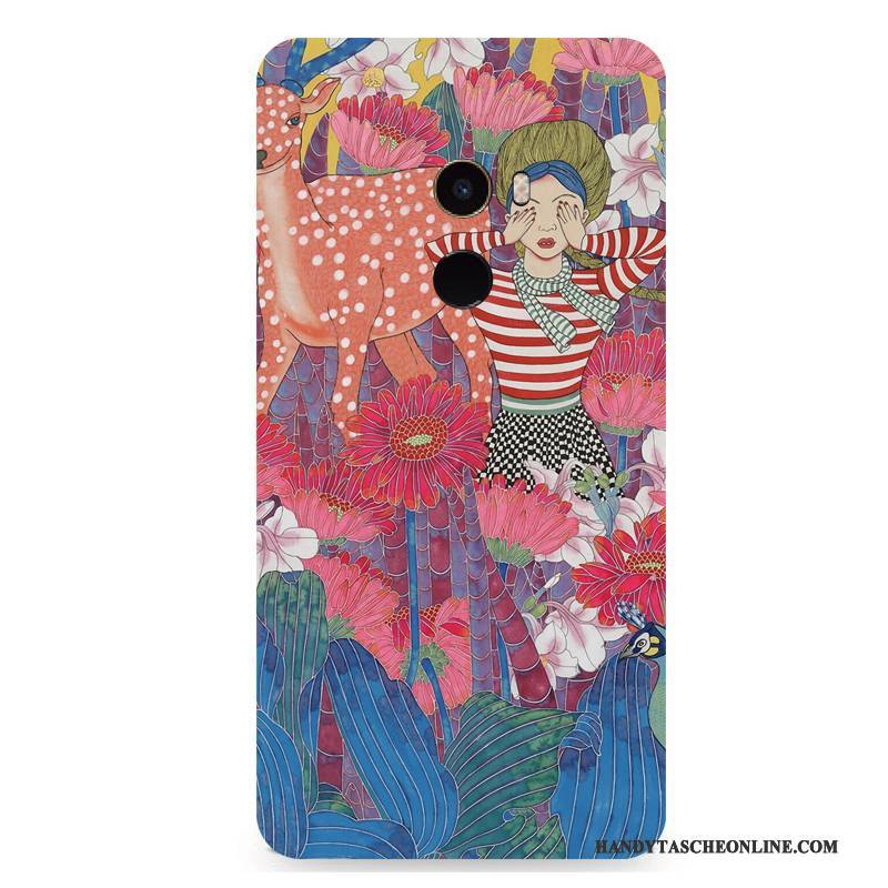 Hülle Mi Mix 2 Farbe Mini Streifen, Case Mi Mix 2 Schutz Blumen Handyhüllen