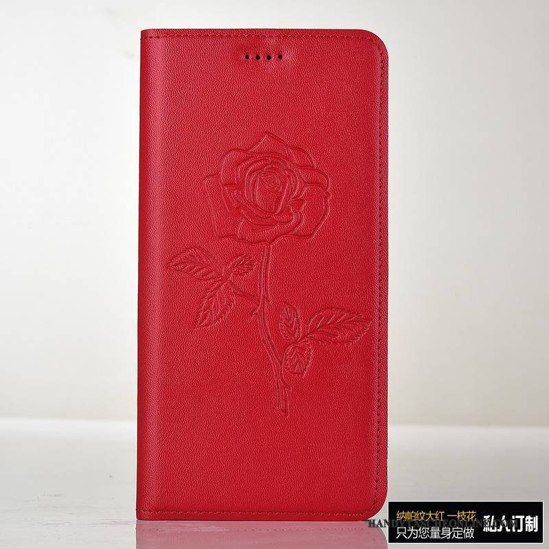 Hülle Mi Mix 2 Folio Khaki Prägung, Case Mi Mix 2 Lederhülle Mini Handyhüllen