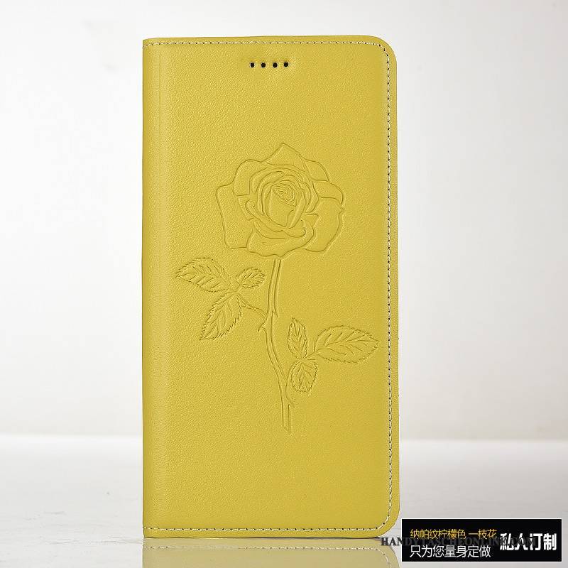 Hülle Mi Mix 2 Folio Khaki Prägung, Case Mi Mix 2 Lederhülle Mini Handyhüllen