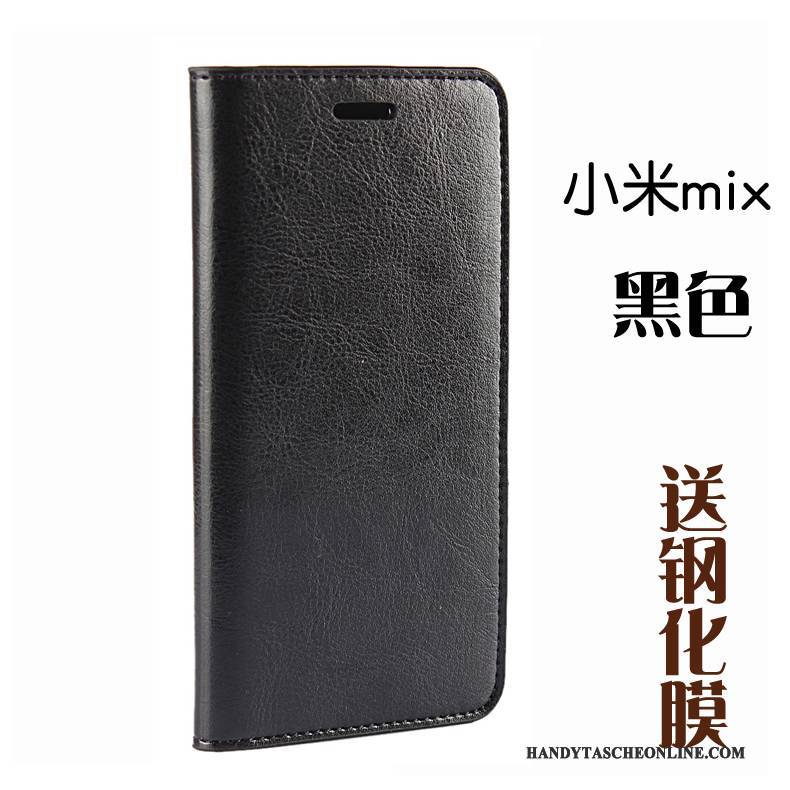 Hülle Mi Mix 2 Folio Mini Anti-sturz, Case Mi Mix 2 Lederhülle Mesh Handyhüllen