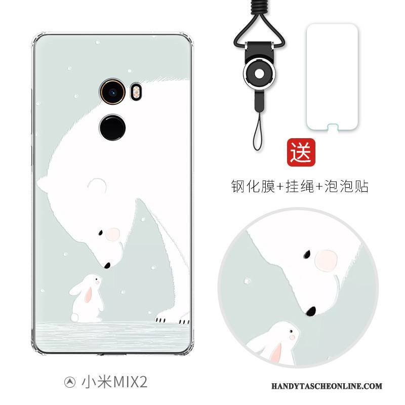 Hülle Mi Mix 2 Karikatur Mini Handyhüllen, Case Mi Mix 2 Taschen Anti-sturz Ballon