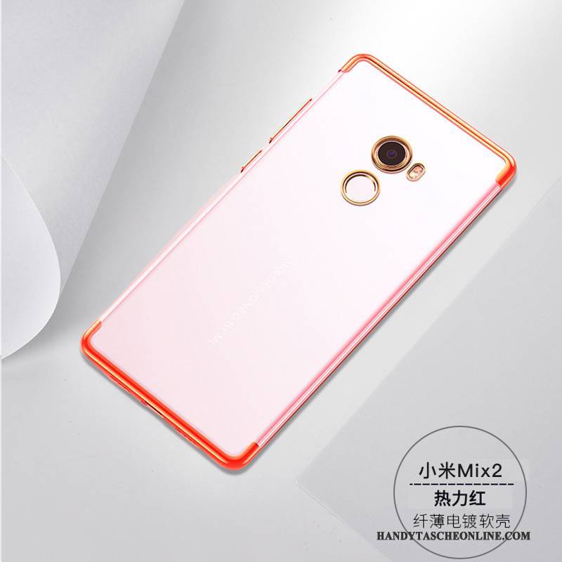 Hülle Mi Mix 2 Schutz Dünne Rot, Case Mi Mix 2 Taschen Anti-sturz Handyhüllen