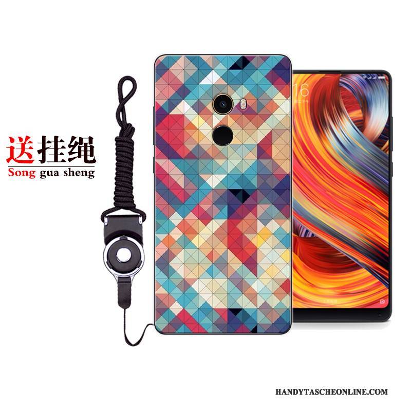 Hülle Mi Mix 2 Silikon Rot Mini, Case Mi Mix 2 Taschen Handyhüllen Anti-sturz