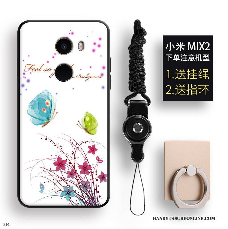 Hülle Mi Mix 2 Silikon Schmetterling Mini, Case Mi Mix 2 Farbe Wolf Handyhüllen