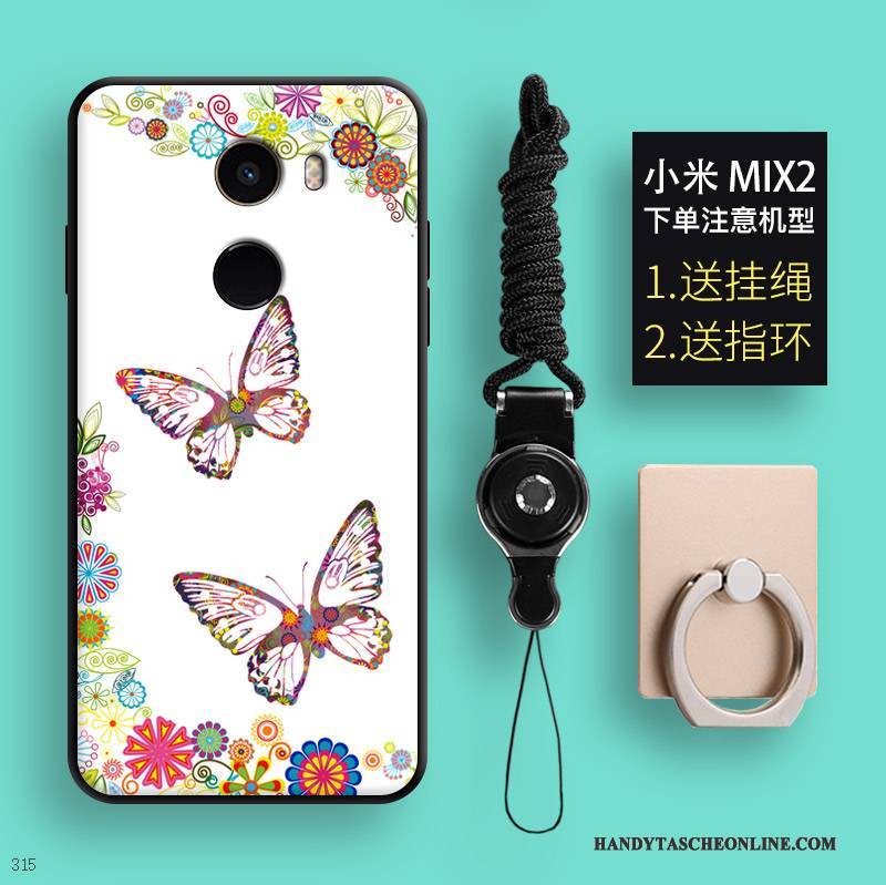 Hülle Mi Mix 2 Silikon Schmetterling Mini, Case Mi Mix 2 Farbe Wolf Handyhüllen