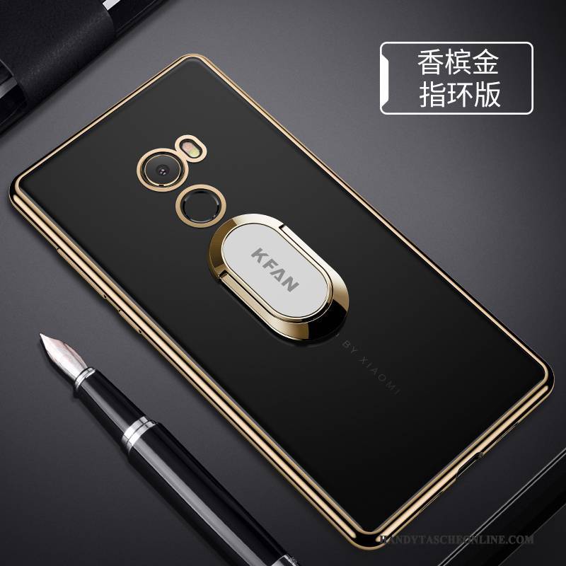 Hülle Mi Mix 2 Taschen Gold Anti-sturz, Case Mi Mix 2 Weiche Mini Schlank