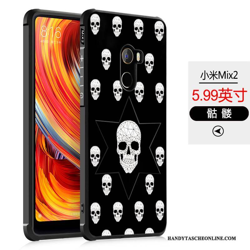 Hülle Mi Mix 2 Weiche Mini Anti-sturz, Case Mi Mix 2 Silikon Schwarz Handyhüllen