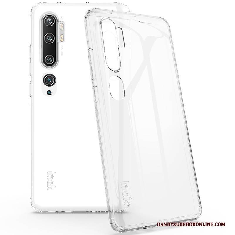 Hülle Mi Note 10 Taschen Transparent Farbverlauf, Case Mi Note 10 Schutz Grün Anti-sturz