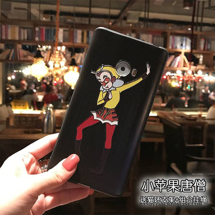 Hülle Mi Note 2 Karikatur Handyhüllen Persönlichkeit, Case Mi Note 2 Kreativ Schwarz Mini