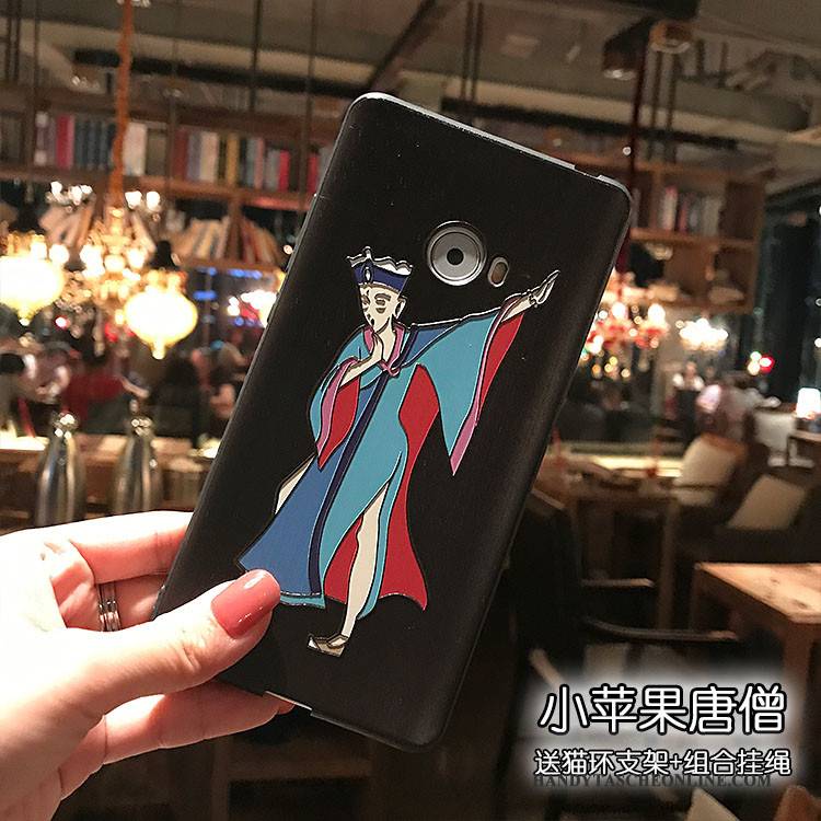 Hülle Mi Note 2 Karikatur Handyhüllen Persönlichkeit, Case Mi Note 2 Kreativ Schwarz Mini