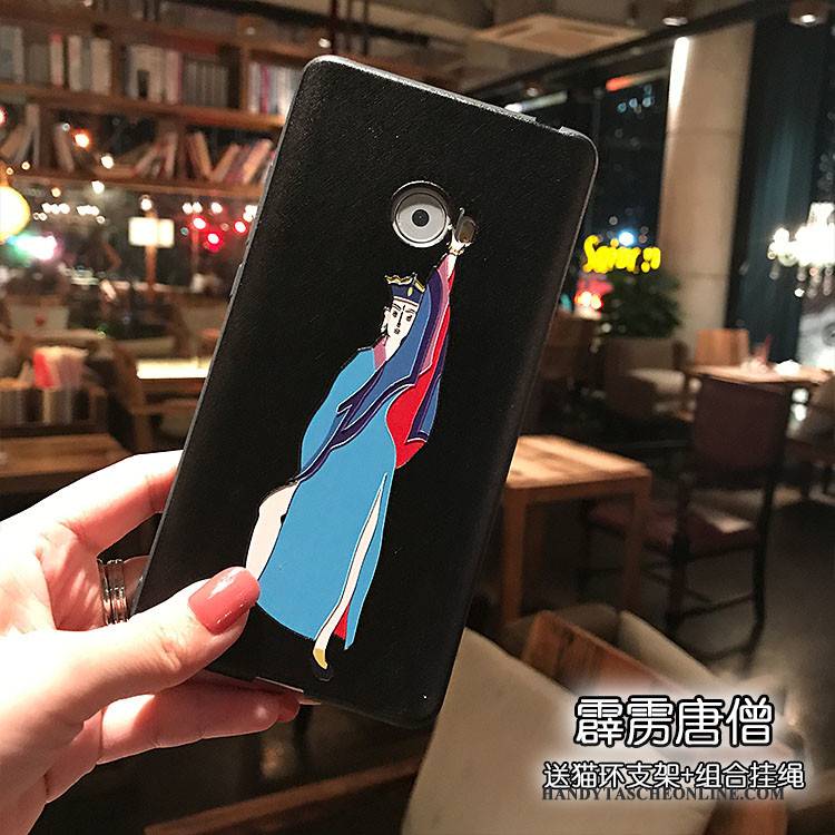 Hülle Mi Note 2 Karikatur Handyhüllen Persönlichkeit, Case Mi Note 2 Kreativ Schwarz Mini