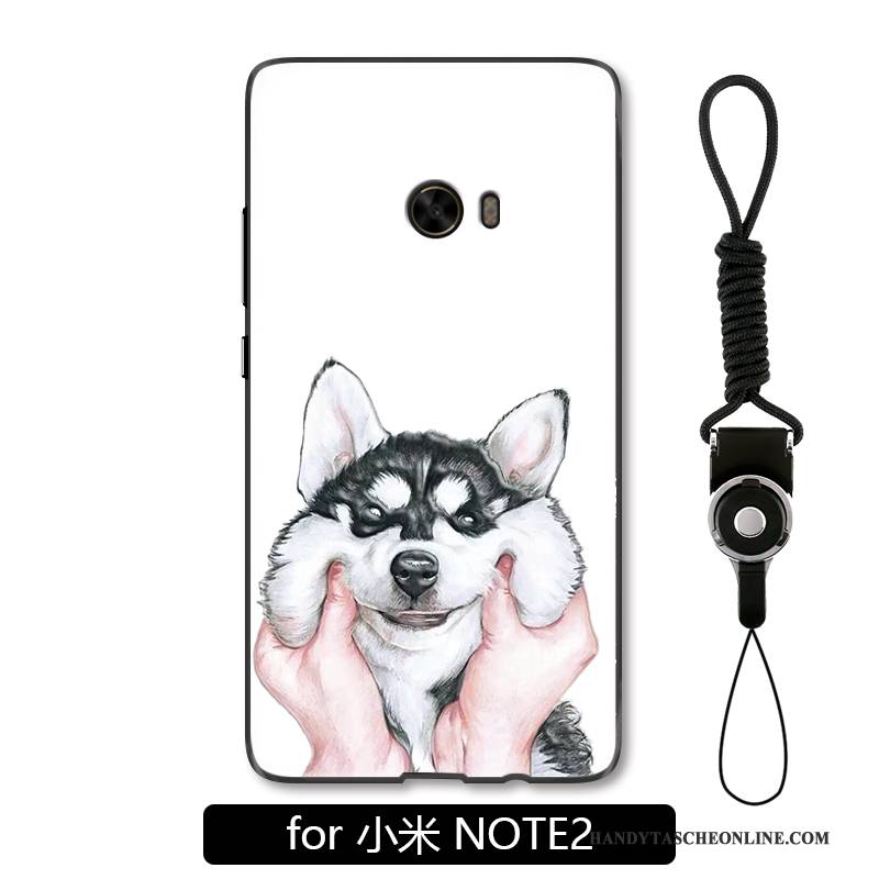 Hülle Mi Note 2 Karikatur Hund Handyhüllen, Case Mi Note 2 Schutz Weiß Liebhaber