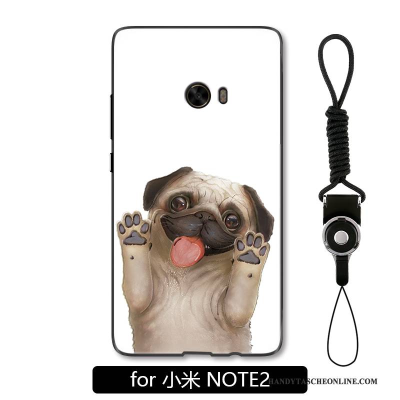 Hülle Mi Note 2 Karikatur Hund Handyhüllen, Case Mi Note 2 Schutz Weiß Liebhaber