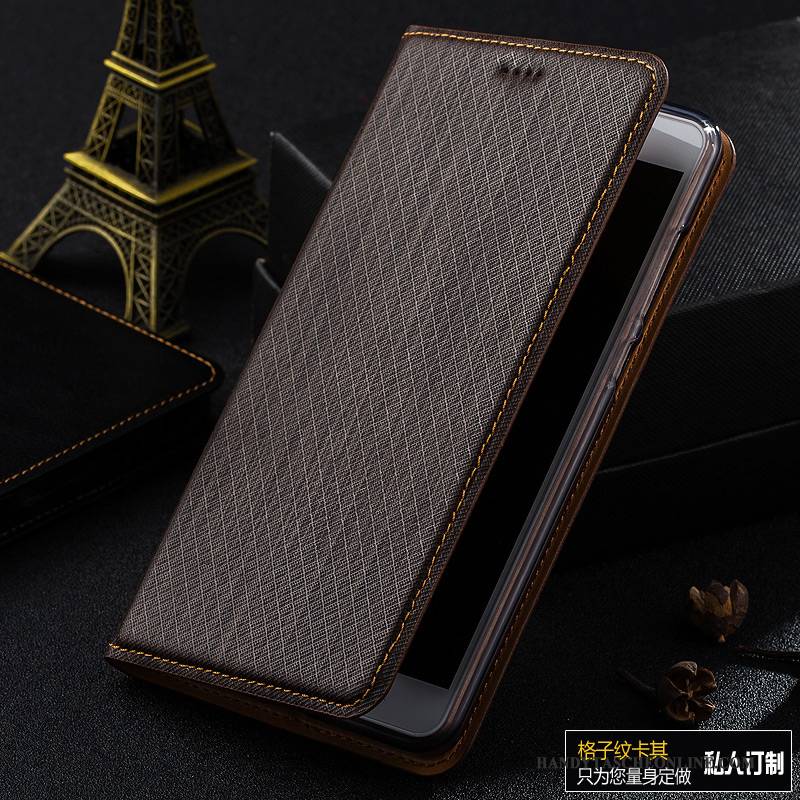 Hülle Mi Note 2 Leder Mini Kariert, Case Mi Note 2 Lederhülle Handyhüllen