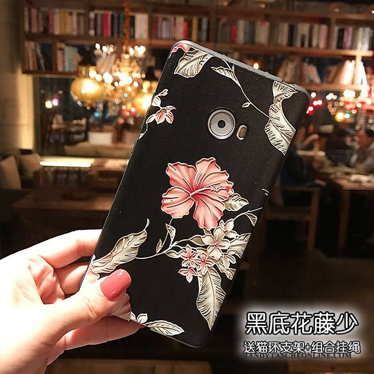 Hülle Mi Note 2 Schutz Handyhüllen Mini, Case Mi Note 2 Farbe Nubuck Schwarz