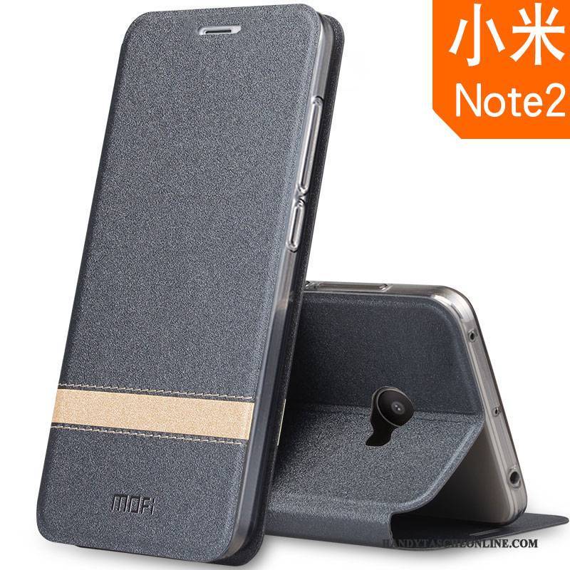 Hülle Mi Note 2 Schutz Handyhüllen Trend, Case Mi Note 2 Lederhülle Mini Dunkelblau