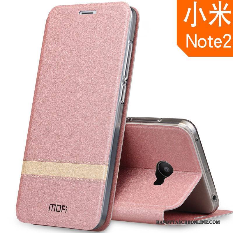 Hülle Mi Note 2 Schutz Handyhüllen Trend, Case Mi Note 2 Lederhülle Mini Dunkelblau