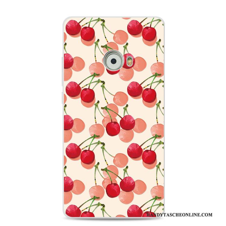 Hülle Mi Note 2 Silikon Handyhüllen Hellblau, Case Mi Note 2 Taschen Rot Blumen