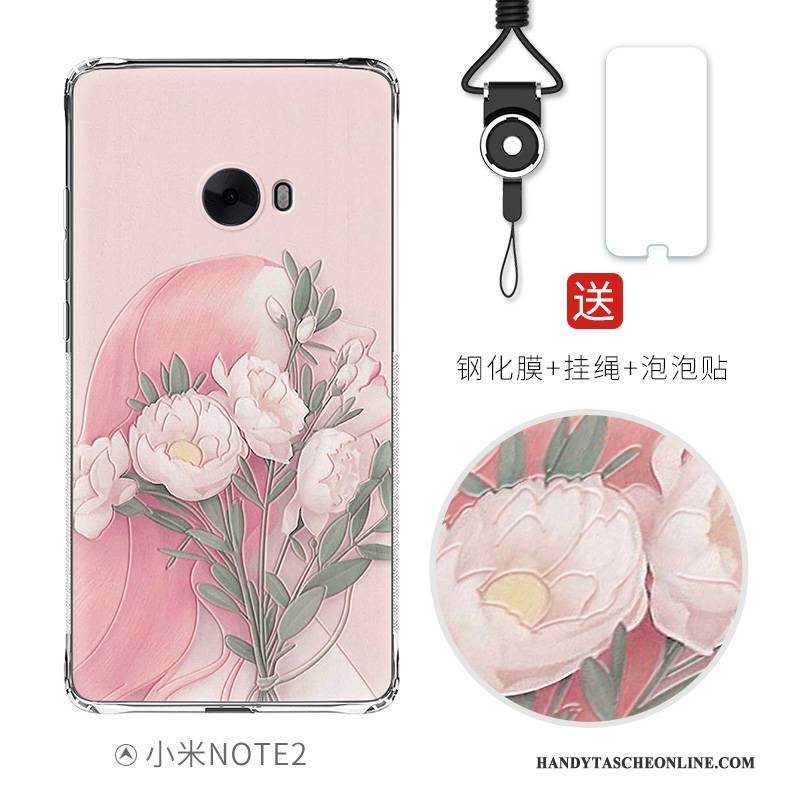 Hülle Mi Note 2 Taschen Ballon Rosa, Case Mi Note 2 Karikatur Nette Anti-sturz