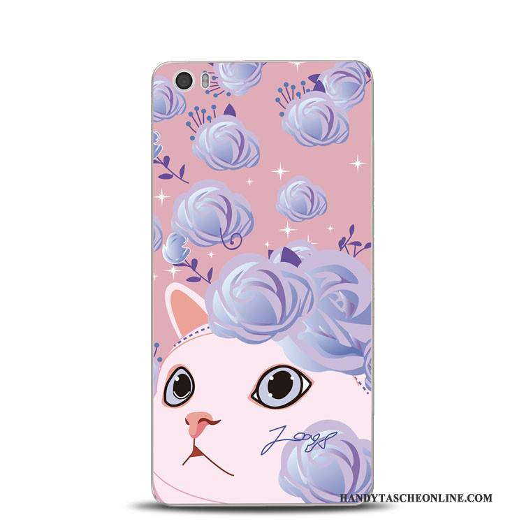 Hülle Mi Note 2 Weiche Mini Blumen, Case Mi Note 2 Prägung Grün Katzen