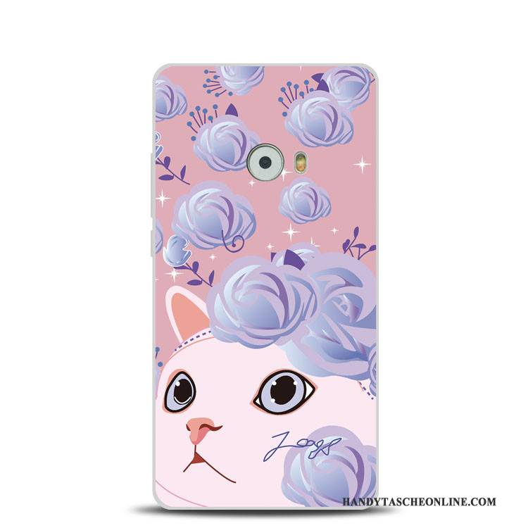 Hülle Mi Note 2 Weiche Mini Blumen, Case Mi Note 2 Prägung Grün Katzen