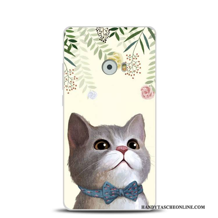 Hülle Mi Note 2 Weiche Mini Blumen, Case Mi Note 2 Prägung Grün Katzen