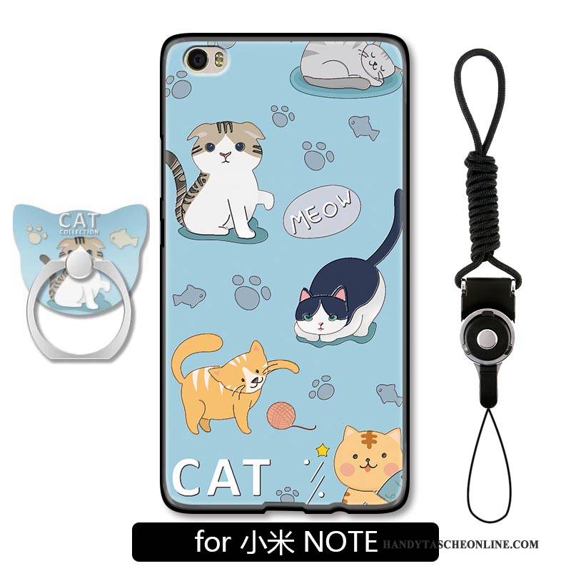 Hülle Mi Note Schutz Handyhüllen Trend, Case Mi Note Karikatur Katzen Nubuck