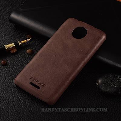 Hülle Moto C Plus Leder Business Schlank, Case Moto C Plus Lederhülle Wind Handyhüllen