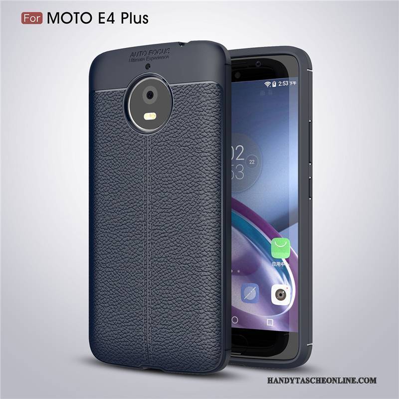 Hülle Moto E4 Plus Silikon Anti-sturz Rot, Case Moto E4 Plus Weiche Handyhüllen