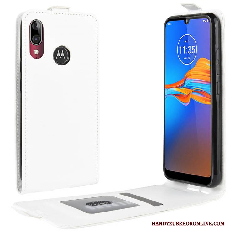 Hülle Moto E6 Plus Lederhülle Handyhüllen Anti-sturz, Case Moto E6 Plus Folio