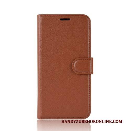 Hülle Moto E6 Plus Lederhülle Trend Muster, Case Moto E6 Plus Schutz Handyhüllen Litchi