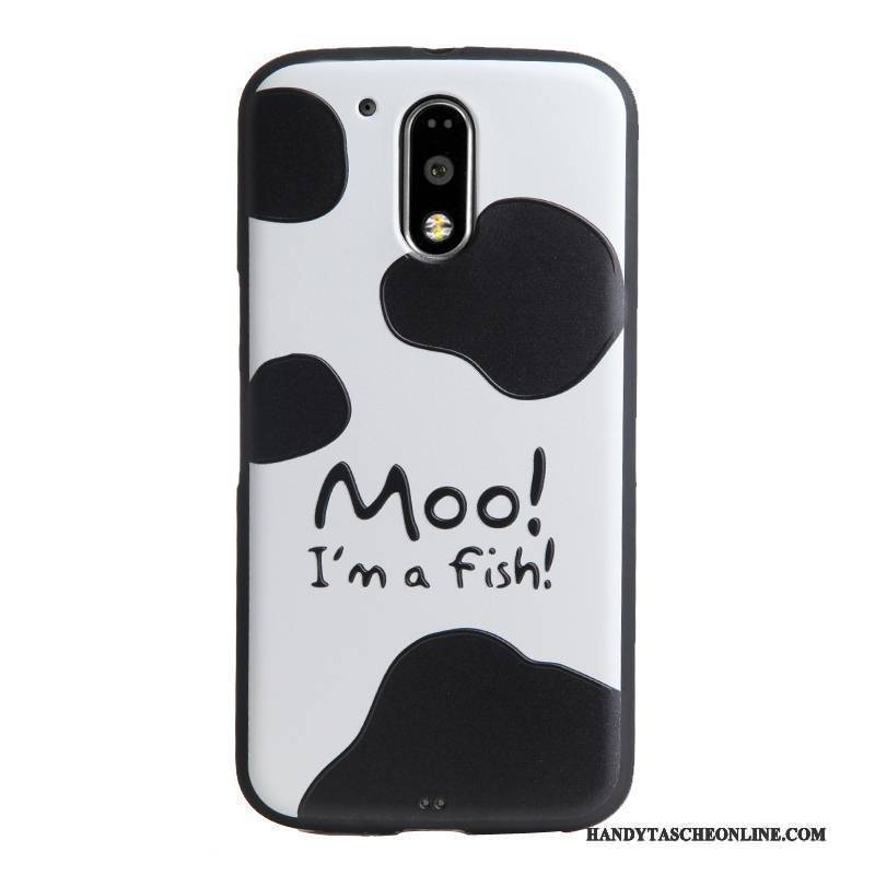 Hülle Moto G4 Play Karikatur Trend Blau, Case Moto G4 Play Schutz Handyhüllen