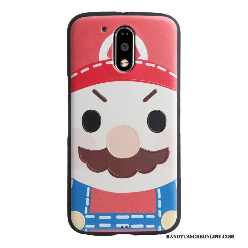 Hülle Moto G4 Play Karikatur Trend Blau, Case Moto G4 Play Schutz Handyhüllen