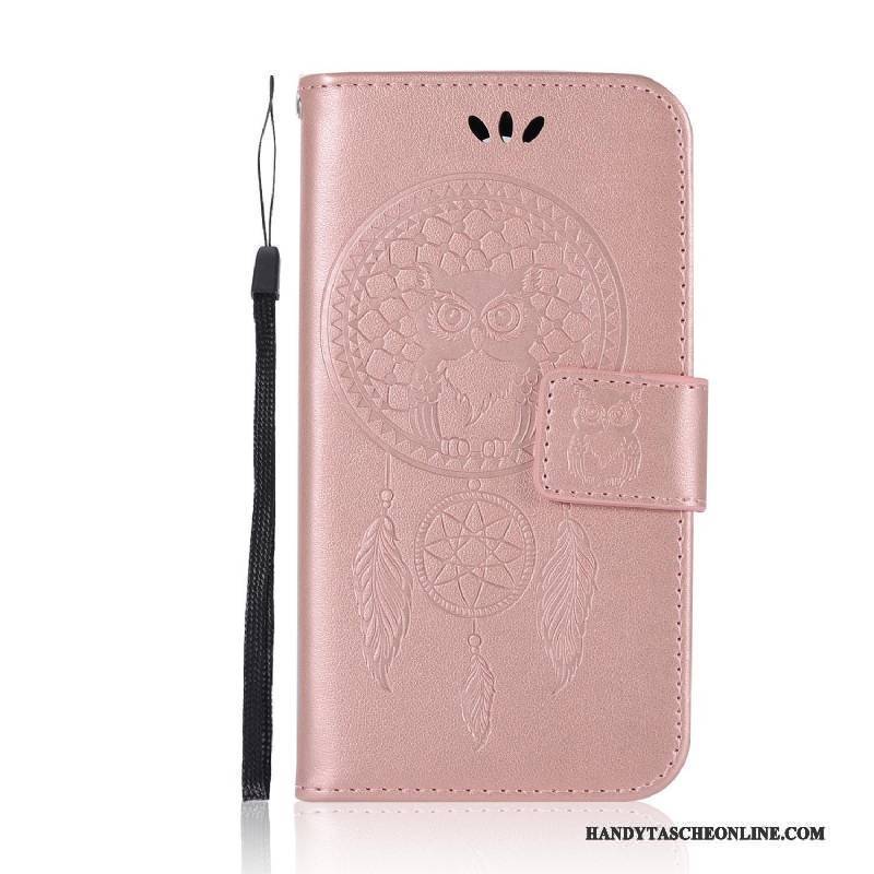 Hülle Moto G4 Play Lederhülle Rosa Katzen, Case Moto G4 Play Mesh Wind