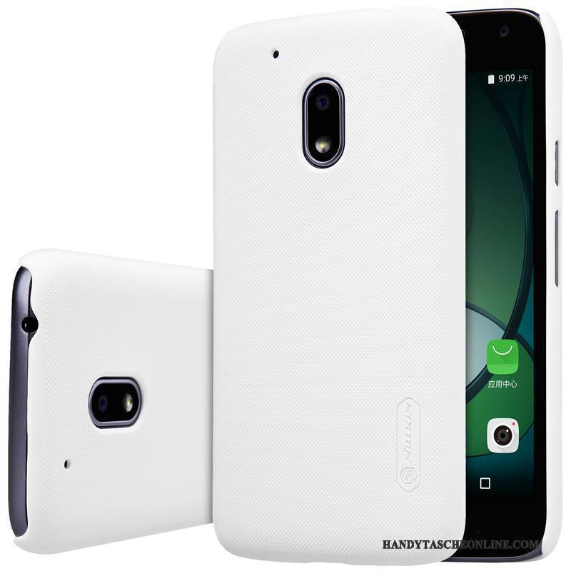 Hülle Moto G4 Play Schutz Rot Gold, Case Moto G4 Play Handyhüllen Nubuck