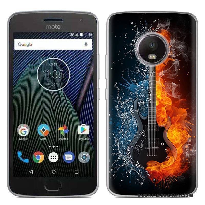 Hülle Moto G5 Kreativ Neu Handyhüllen, Case Moto G5 Weiche Schwarz Schlussverkauf