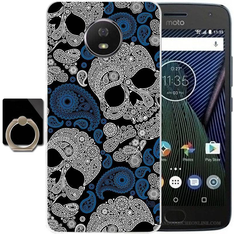 Hülle Moto G5 Plus Schutz Schwarz Anti-sturz, Case Moto G5 Plus Weiche Handyhüllen