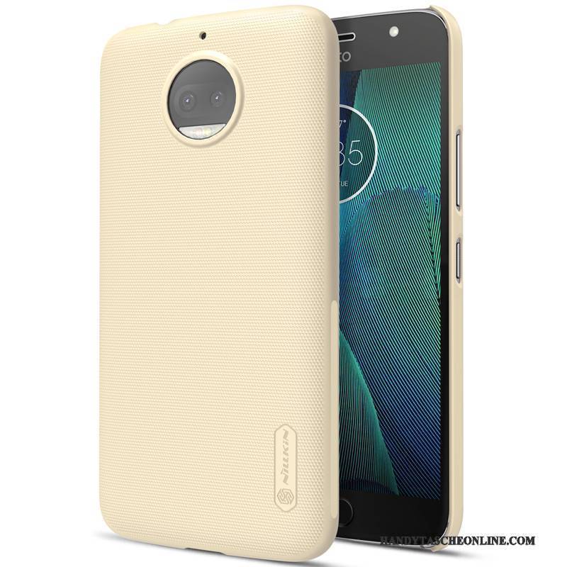 Hülle Moto G5 Plus Schutz Schwer Handyhüllen, Case Moto G5 Plus Gelb Nubuck