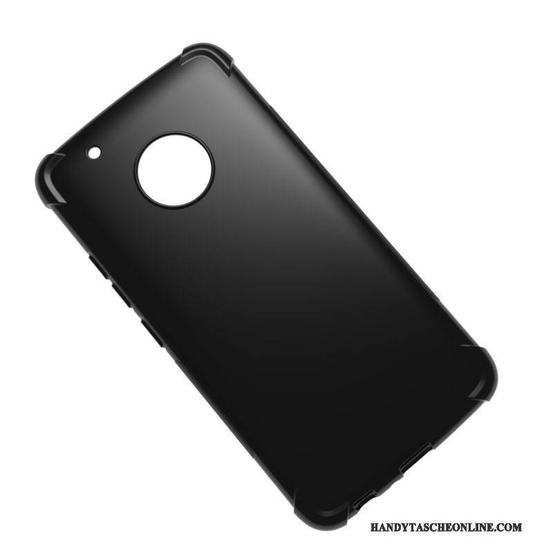 Hülle Moto G5 Plus Taschen Schwarz Rutschfest, Case Moto G5 Plus Weiche