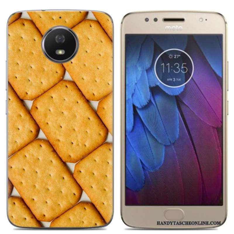 Hülle Moto G5s Karikatur Handyhüllen Rosa, Case Moto G5s Taschen Anti-sturz