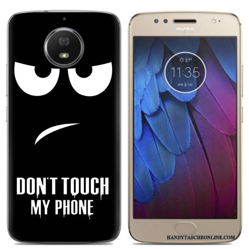 Hülle Moto G5s Karikatur Handyhüllen Rosa, Case Moto G5s Taschen Anti-sturz