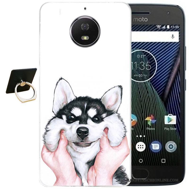 Hülle Moto G5s Plus Karikatur Wind Handyhüllen, Case Moto G5s Plus Retro Schwarz